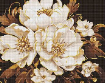 Алмазна мозаїка 40х50 АМО8006 Біла ніжність"Ідейка" Алмазна мозаїка 40х50 АМО8006 Біла ніжність"Ідейка"