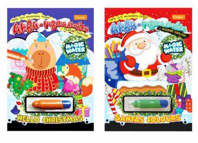 Набір для малювання водою зимові в асорт з водяним маркером