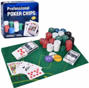 Гра покер фішки з номіналом 2 колоди карт FG240502014L