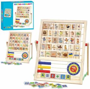 Гра деревяна Абетка мольберт MD 0890