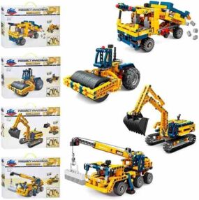 Конструктор будівельна техніка 4 види 2 в 1 від 207 деталей KY1077-78-79-80