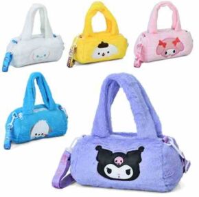 ИД Сумочка 9857 KR, 2 короткі ручки, 1 довга,1 відд,плюш, 5 видів