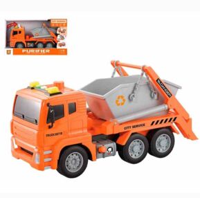 Вантажний автомобіль інерційний сміттєвіз рухливі деталі музичний WY821B