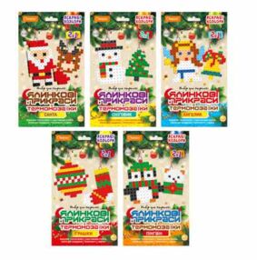 набір для творчості ялинкові прикраси з термомозаїки