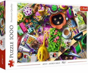 Пазли 1000 елементів Прибирання саду Trefl 10927