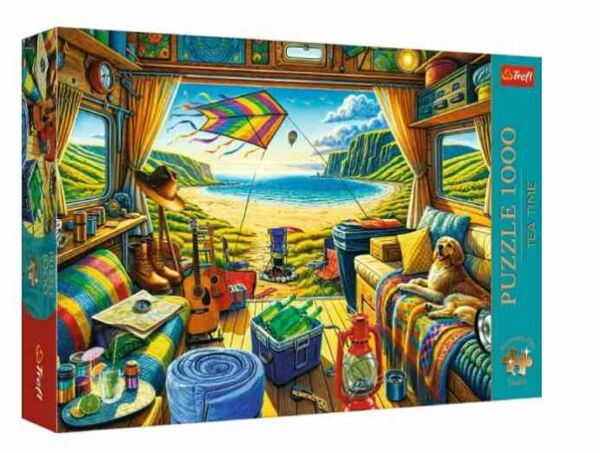 Пазли 1000 елементів Час чаювання Подорож у кемпері Trefl 10851 Ціна (цена) 277.10грн. | придбати  купити (купить) Пазли 1000 елементів Час чаювання Подорож у кемпері Trefl 10851 доставка по Украине, купить книгу, детские игрушки, компакт диски 0