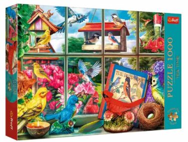 Пазли 1000 елементів Час чаювання Світ пташок Trefl 10850