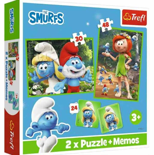 Пазли 2 в 1 + Мемо Смурфикам весело Trefl 93656 Ціна (цена) 227.20грн. | придбати  купити (купить) Пазли 2 в 1 + Мемо Смурфикам весело Trefl 93656 доставка по Украине, купить книгу, детские игрушки, компакт диски 0