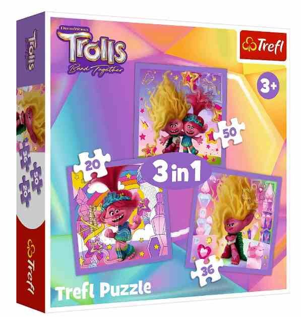 Пазли 3 в 1 Зустрічайте веселих тролів Trefl 34870 Ціна (цена) 205.10грн. | придбати  купити (купить) Пазли 3 в 1 Зустрічайте веселих тролів Trefl 34870 доставка по Украине, купить книгу, детские игрушки, компакт диски 0
