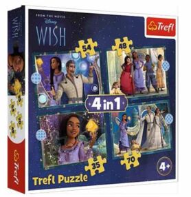 Пазли 4 в 1 Бажання Дісней Trefl 34649