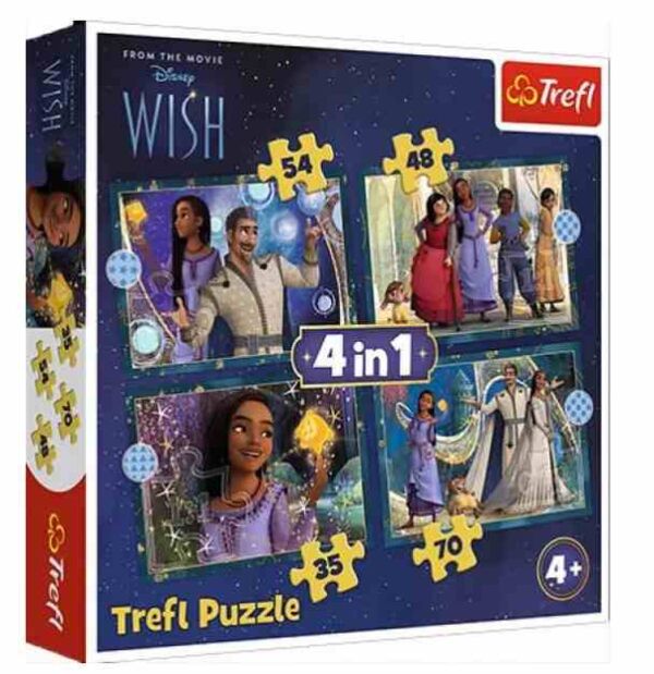 Пазли 4 в 1 Бажання Дісней Trefl 34649 Ціна (цена) 227.20грн. | придбати  купити (купить) Пазли 4 в 1 Бажання Дісней Trefl 34649 доставка по Украине, купить книгу, детские игрушки, компакт диски 0