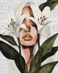 Розпис по номерах 40х50 КНО8614 Лілії "Ідейка"