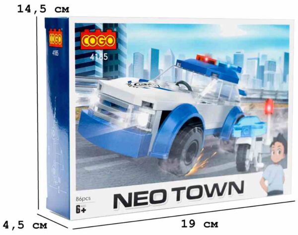 Конструктор 86 елементів Місто Поліцейський патруль COGO 4185 Ціна (цена) 123.40грн. | придбати  купити (купить) Конструктор 86 елементів Місто Поліцейський патруль COGO 4185 доставка по Украине, купить книгу, детские игрушки, компакт диски 1