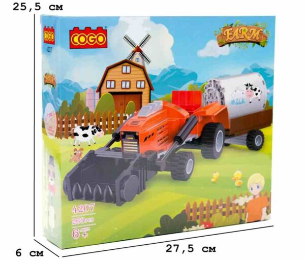 Конструктор 263 елемента Місто Мікс трактор COGO 4207 Ціна (цена) 335.20грн. | придбати  купити (купить) Конструктор 263 елемента Місто Мікс трактор COGO 4207 доставка по Украине, купить книгу, детские игрушки, компакт диски 0