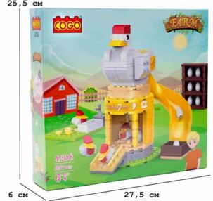 Конструктор 257 елементів Місто Курятник COGO 4208