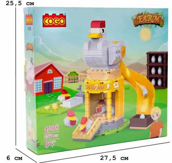 Конструктор 257 елементів Місто Курятник COGO 4208 Ціна (цена) 335.20грн. | придбати  купити (купить) Конструктор 257 елементів Місто Курятник COGO 4208 доставка по Украине, купить книгу, детские игрушки, компакт диски 0