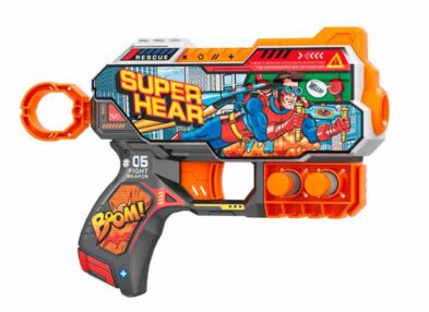 Іграшковий Пістолет механічний з м'якими набоями 6 штук Super Hear ВН120