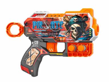 Іграшковий Пістолет механічний з м'якими набоями 6 штук Пірати ВН122 Іграшковий Пістолет механічний з м'якими набоями 6 штук Пірати ВН122