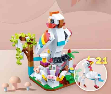 Конструктор Пташки 2 в 1 Папуга Єдиноріг 253 елемента Banbao ET613 Ціна (цена) 330.70грн. | придбати  купити (купить) Конструктор Пташки 2 в 1 Папуга Єдиноріг 253 елемента Banbao ET613 доставка по Украине, купить книгу, детские игрушки, компакт диски 1