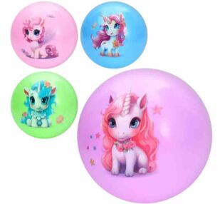 Мяч дитячий Єдиноріг 4 кольори мікс видів MS 4407 Мяч дитячий Єдиноріг 4 кольори мікс видів MS 4407