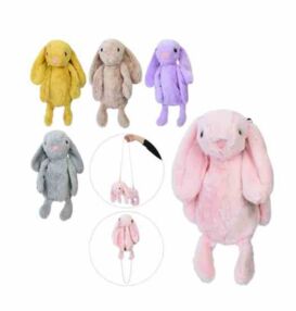 Рюкзак у вигляді зайця плюшевий 5 кольорів