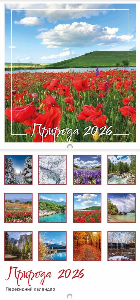 Календар 2026 настінний перекидний Квадрат малий 12 видів Ціна (цена) 19.90грн. | придбати  купити (купить) Календар 2026 настінний перекидний Квадрат малий 12 видів доставка по Украине, купить книгу, детские игрушки, компакт диски 8