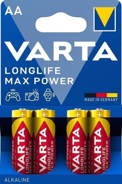 Батарейка VARTA лужна AA/LR03 ціна за 1 штуку Longlife Max Power мізинчик Ціна (цена) 32.00грн. | придбати  купити (купить) Батарейка VARTA лужна AA/LR03 ціна за 1 штуку Longlife Max Power мізинчик доставка по Украине, купить книгу, детские игрушки, компакт диски 0