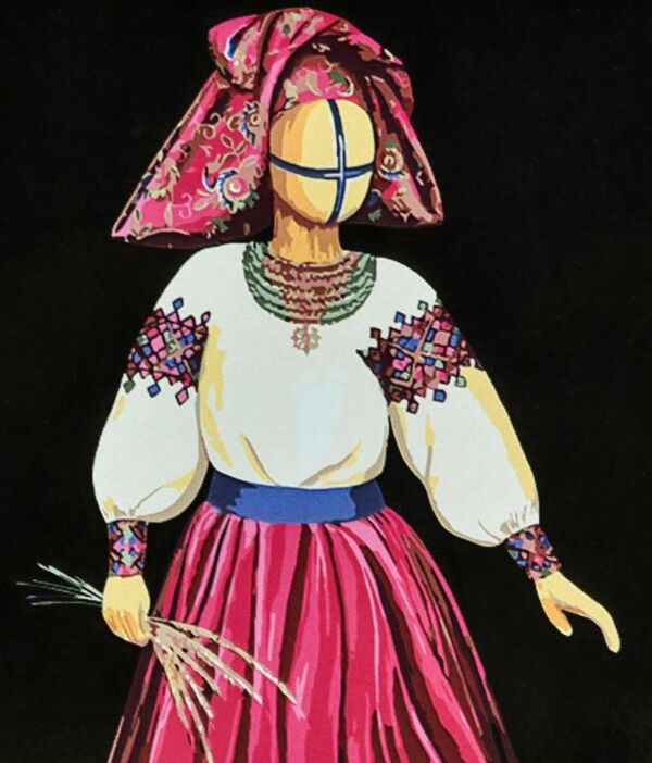 Розпис по номерах 40х50 AH1142 Господарка на чорному фоні Strateg Ціна (цена) 275.10грн. | придбати  купити (купить) Розпис по номерах 40х50 AH1142 Господарка на чорному фоні Strateg доставка по Украине, купить книгу, детские игрушки, компакт диски 0