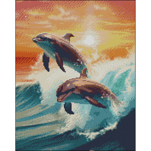 Алмазна мозаїка б/підрамн 40х50 ZAV4050-39 Танок дельфінів Strateg Ціна (цена) 164.58грн. | придбати  купити (купить) Алмазна мозаїка б/підрамн 40х50 ZAV4050-39 Танок дельфінів Strateg доставка по Украине, купить книгу, детские игрушки, компакт диски 0