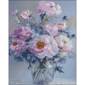Алмазна мозаїка б/підрамн 40х50 ZAV4050-45 Ваза з квітами "Strateg"