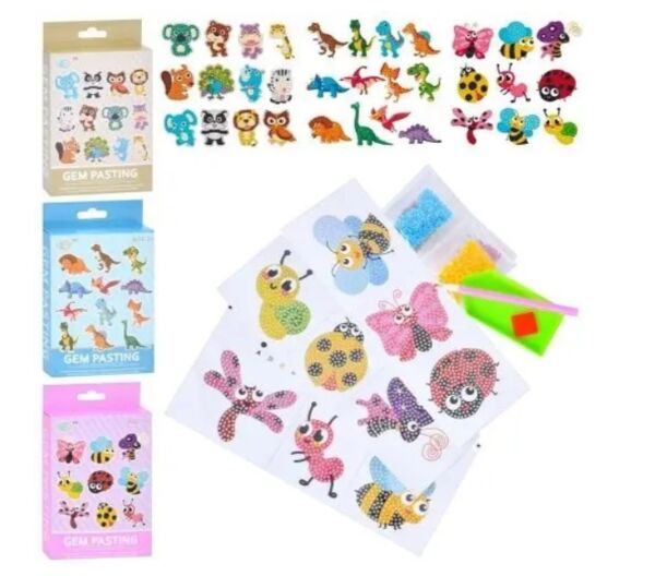 Алмазна Мозаїка фігурки наліпки (комахи динозаври тварини) 7401-5-6 Ціна (цена) 49.50грн. | придбати  купити (купить) Алмазна Мозаїка фігурки наліпки (комахи динозаври тварини) 7401-5-6 доставка по Украине, купить книгу, детские игрушки, компакт диски 0