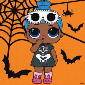 Розпис по номерах 25х25 КНО1332 LOL Surprise Sleepy Bones "Ідейка"