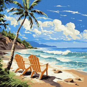 Розпис по номерах 30х30 КНО2787 Світ для закоханих "Ідейка"