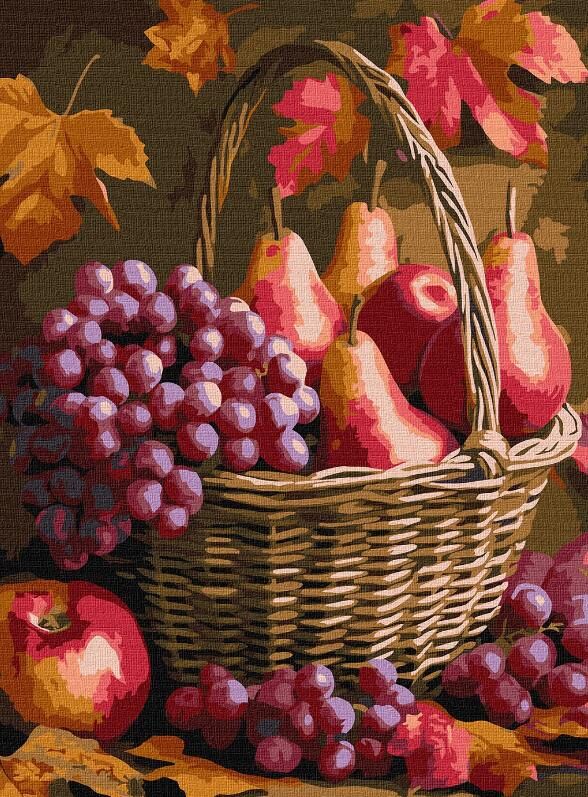 Розпис по номерах 30х40 КНО5725 Осінні фрукти Ідейка Ціна (цена) 172.10грн. | придбати  купити (купить) Розпис по номерах 30х40 КНО5725 Осінні фрукти Ідейка доставка по Украине, купить книгу, детские игрушки, компакт диски 0