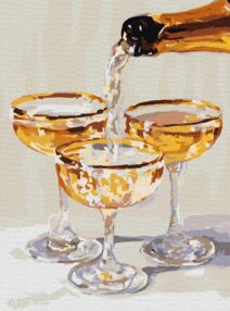 Розпис по номерах 30х40 КНО5746 Мить для трьох з фарбами металік "Ідейка"