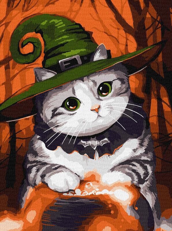 Розпис по номерах 30х40 КНО6665 Котик-чарівник Ідейка Ціна (цена) 176.30грн. | придбати  купити (купить) Розпис по номерах 30х40 КНО6665 Котик-чарівник Ідейка доставка по Украине, купить книгу, детские игрушки, компакт диски 0