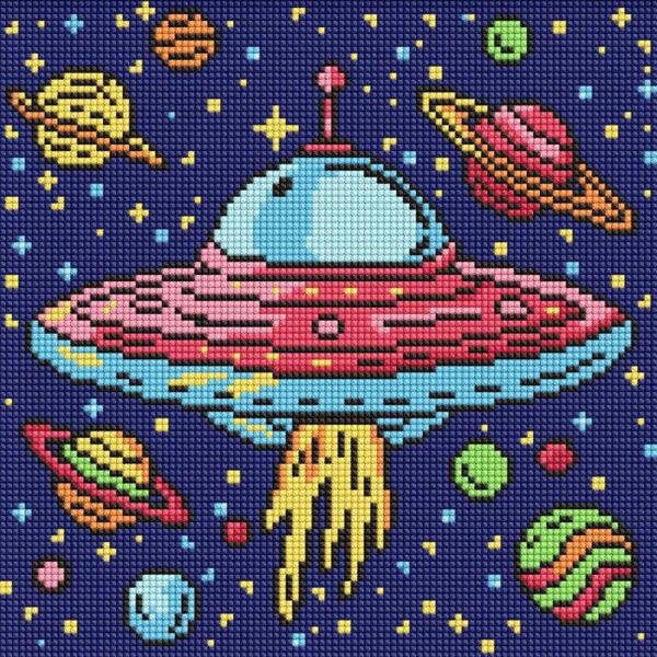 Алмазна мозаїка 30х30 АМО8107 Космічна подорож Ідейка Ціна (цена) 236.80грн. | придбати  купити (купить) Алмазна мозаїка 30х30 АМО8107 Космічна подорож Ідейка доставка по Украине, купить книгу, детские игрушки, компакт диски 0