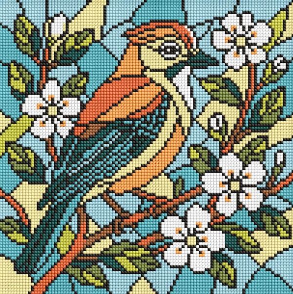 Алмазна мозаїка 30х30 АМО8317 Вітраж Сойка Ідейка Ціна (цена) 236.80грн. | придбати  купити (купить) Алмазна мозаїка 30х30 АМО8317 Вітраж Сойка Ідейка доставка по Украине, купить книгу, детские игрушки, компакт диски 0