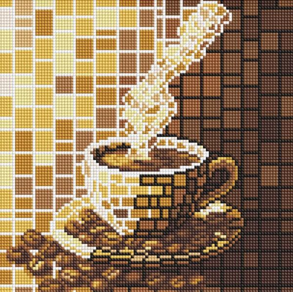 Алмазна мозаїка 30х30 АМО8327 Вітраж Кава Ідейка Ціна (цена) 236.80грн. | придбати  купити (купить) Алмазна мозаїка 30х30 АМО8327 Вітраж Кава Ідейка доставка по Украине, купить книгу, детские игрушки, компакт диски 0