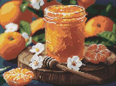 Алмазна мозаїка 30х40 АМО8128 Мандаринове варення "Ідейка"