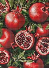 Алмазна мозаїка 30х40 АМО8290 Гранат у розрізі "Ідейка"