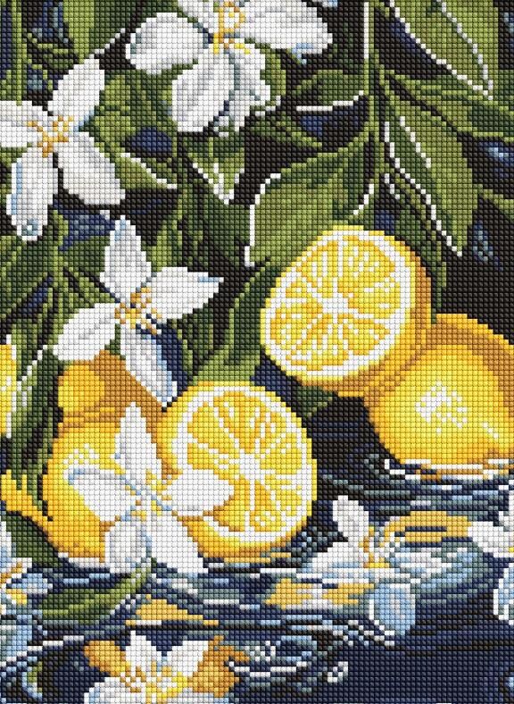 Алмазна мозаїка 30х40 АМО8301 Лимони в розрізі Ідейка Ціна (цена) 268.80грн. | придбати  купити (купить) Алмазна мозаїка 30х40 АМО8301 Лимони в розрізі Ідейка доставка по Украине, купить книгу, детские игрушки, компакт диски 0