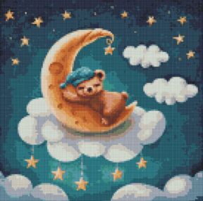 Алмазна мозаїка 40х40 АМО7568 Казкова ніч "Ідейка"