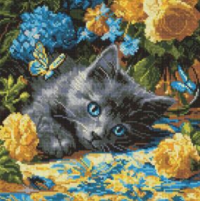 Алмазна мозаїка 40х40 АМО8340 Кошеня блакитнооке "Ідейка" Алмазна мозаїка 40х40 АМО8340 Кошеня блакитнооке "Ідейка"