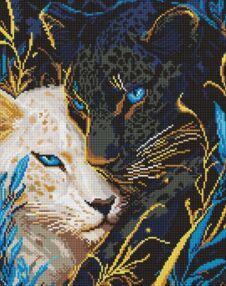 Алмазна мозаїка 40х50 АМО8240 Інь ян "Ідейка"