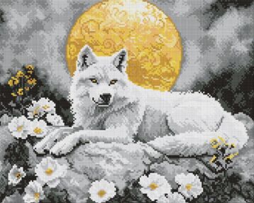 Алмазна мозаїка 40х50 АМО8244 Під світлом місяця "Ідейка"