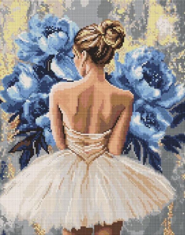 Алмазна мозаїка 40х50 АМО8350 Балерина з блактними півоніями Ідейка Ціна (цена) 336.10грн. | придбати  купити (купить) Алмазна мозаїка 40х50 АМО8350 Балерина з блактними півоніями Ідейка доставка по Украине, купить книгу, детские игрушки, компакт диски 0