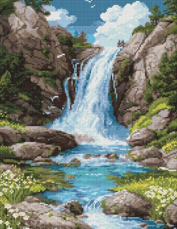 Алмазна мозаїка 40х50 АМО8355 Шум води й спокій Ідейка Ціна (цена) 316.70грн. | придбати  купити (купить) Алмазна мозаїка 40х50 АМО8355 Шум води й спокій Ідейка доставка по Украине, купить книгу, детские игрушки, компакт диски 0