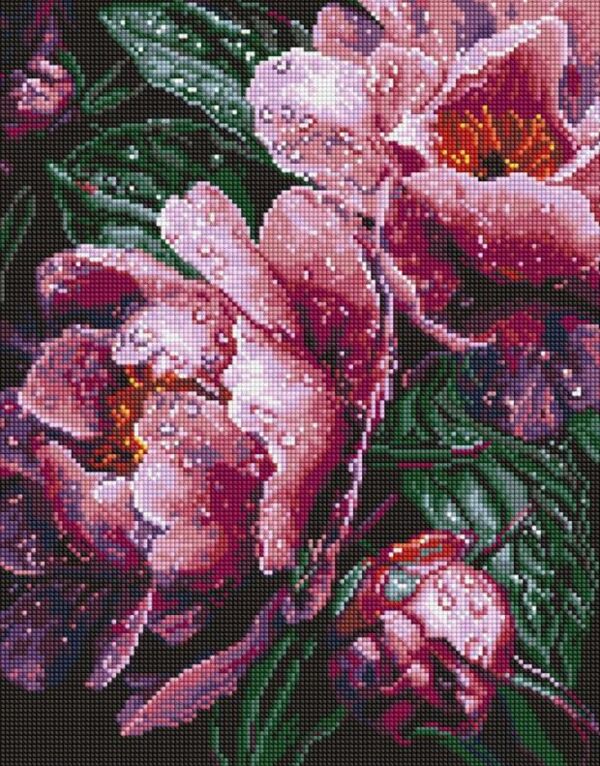 Алмазна мозаїка 40х50 АМО8363 Рожеві півонії під дощем Ідейка Ціна (цена) 316.70грн. | придбати  купити (купить) Алмазна мозаїка 40х50 АМО8363 Рожеві півонії під дощем Ідейка доставка по Украине, купить книгу, детские игрушки, компакт диски 0