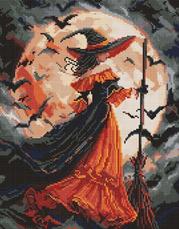 Алмазна мозаїка 40х50 АМО8364 Відьма при місяці Ідейка Ціна (цена) 336.10грн. | придбати  купити (купить) Алмазна мозаїка 40х50 АМО8364 Відьма при місяці Ідейка доставка по Украине, купить книгу, детские игрушки, компакт диски 0